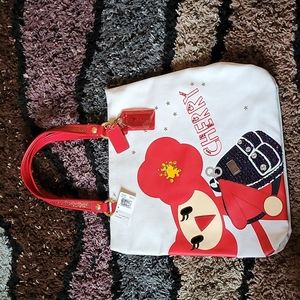 Coach Poppy Cherry tote